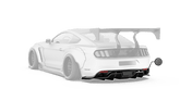 ROBOT CRAFTSMAN  "STORM" Rear Diffuser For Ford Mustang S550.1 S550.2 GT EcoBoost V6 Carbon Fiber or FRP